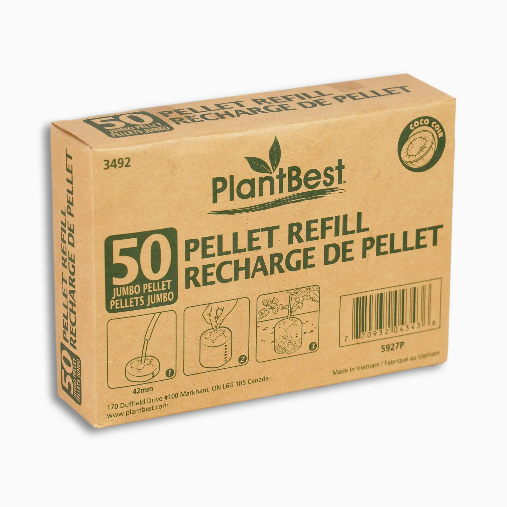 PlantBest 50 42mm Coconut Coir Pellet Refill