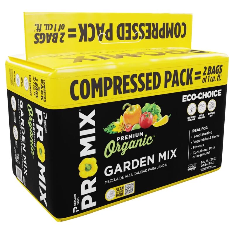 Premier PRO-MIX Organic Garden Mix 1cf Compressed — Single Unit