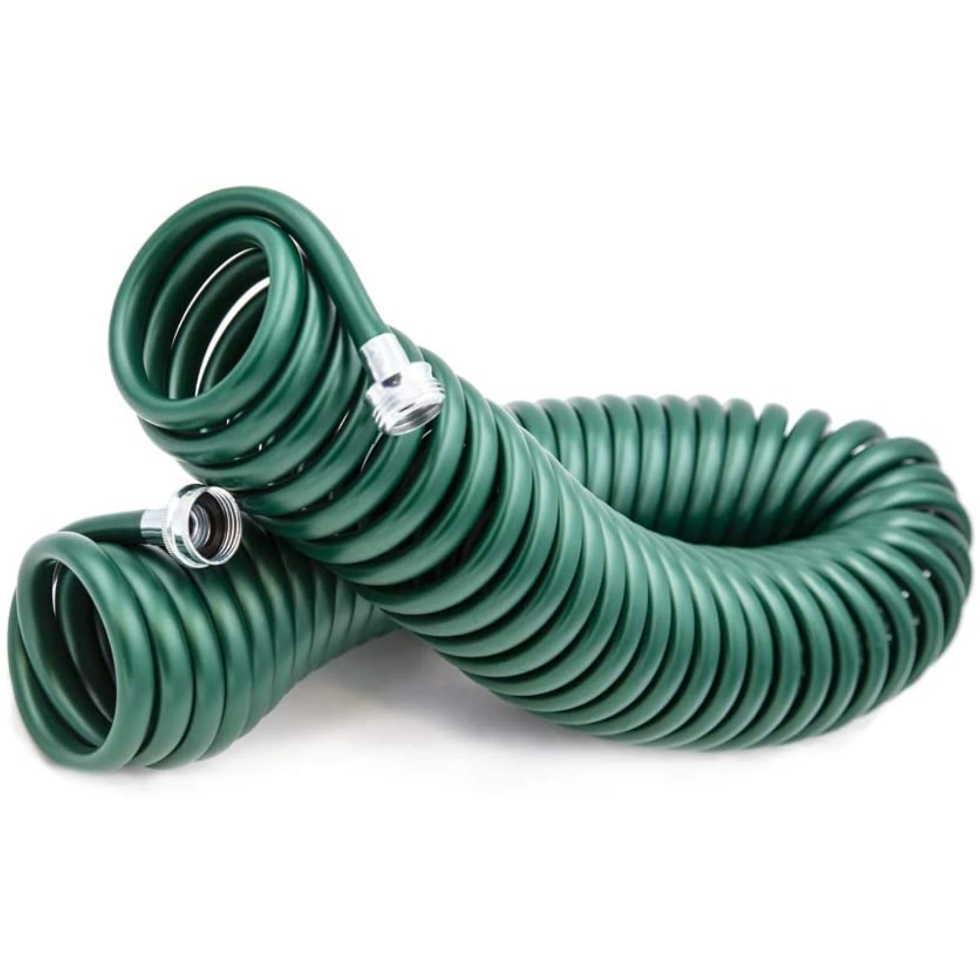 Plastair Springhose Coiled Water Hose 50' Hunter Green