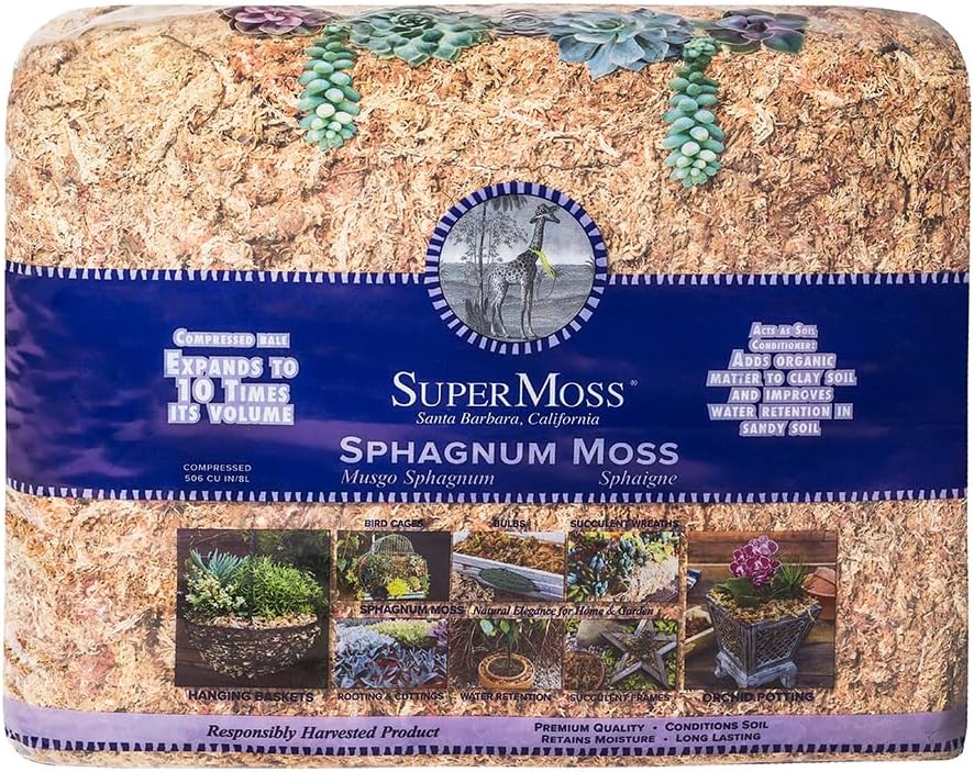 SuperMoss 2.2# Bale Sphagnum Moss Dried