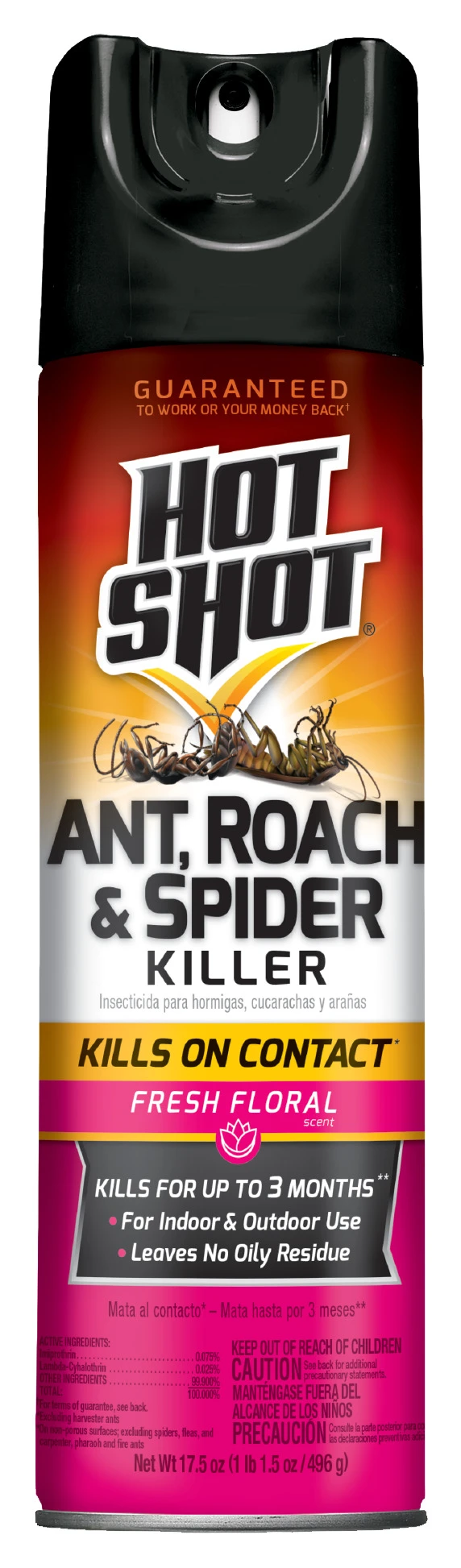 Hot Shot 17.5oz Ant Roach Spider Floral