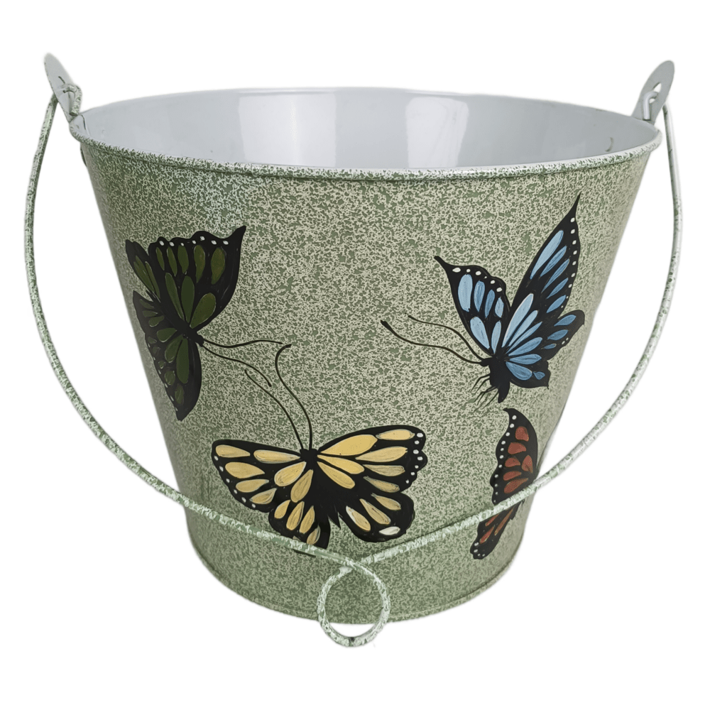 VCS 10" Butterfly & Dragonfly Pail Planters