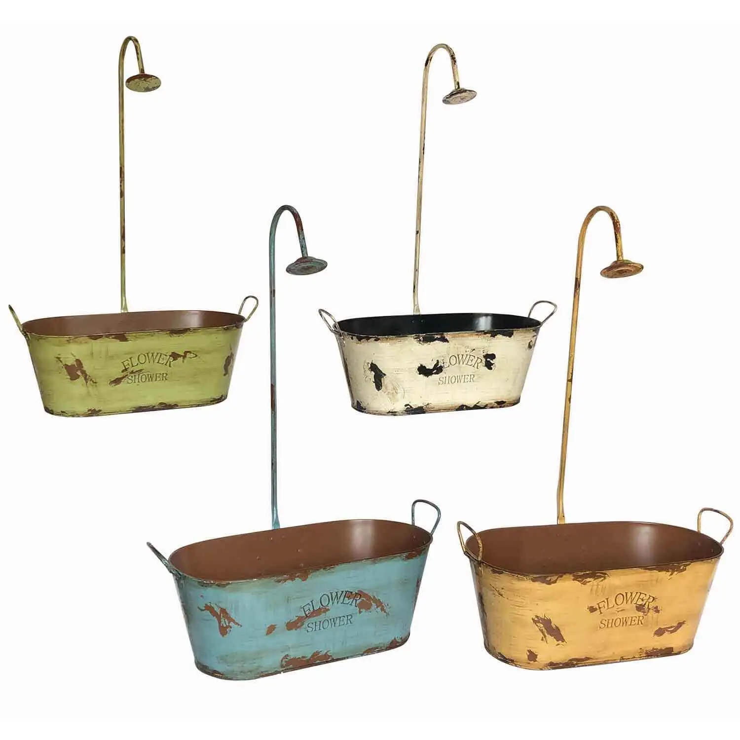 VCS 17" Flower Shower Oval Planters Vintage